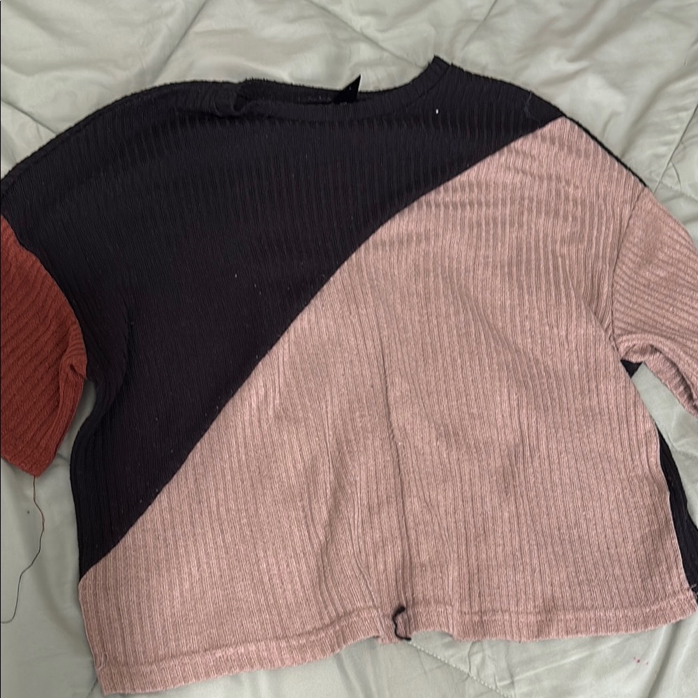 Colorblock Ribbed Shirt